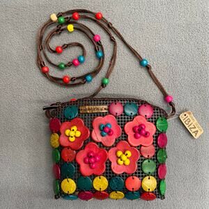 Ibiza Beaded Shoulder Bag Purse Colorful Crossbody Boho Hippie Festival